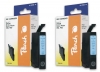 318748 - Peach Twin Pack Cartuccia d'inchiostro ciano chiaro, compatibile con T0335PHC*2, C13T03354010 Epson