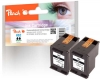 319633 - Peach Double Pack tête d'impression noir, compatible avec No. 62 bk*2, C2P04AE HP