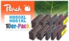 319837 - Peach Pack de 10 cartouches d'encre compatible avec No. 950XL, No. 951XL, CN045A, CN046A, CN047A, CN048A HP