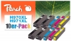 319839 - Peach Pack de 10 cartouches d'encre compatible avec No. 970XL, No. 971XL, CN625A, CN626A, CN627A, CN628A HP