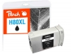319938 - Peach cartouche d'encre Cartridge noire compatible avec 80 BK, C4871A HP