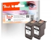 320086 - Peach Double Pack tête d'impression noir compatible avec PG-545XL*2, 8286B001*2 Canon