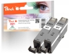 320697 - Peach Twin Pack Ink Cartridge grey, compatible with CLI-521GY*2, 2937B001 Canon