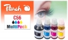 321697 - Peach Multi Pack, compatible avec GI-56 Canon