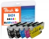 Peach Ink Cartridge black, compatible with  Brother LC-424