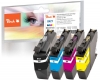 Peach Multi Pack, compatible with  Brother LC-421, LC-421VALP