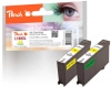 313865 - Peach Doppelpack 2 Tintenpatronen gelb kompatibel zu No. 100XLY*2, 14N1071E, 14N1095 Lexmark