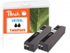 319338 - Peach Doppelpack Tintenpatrone schwarz HC kompatibel zu No. 970XL bk*2, CN625A*2 HP