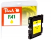320186 - Peach Ink Cartridge yellow compatible with GC41Y, 405764 Ricoh
