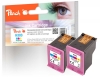 320944 - Peach Double Pack tête d'impression couleur, compatible avec No. 303 C*2, T6N01AE*2 HP